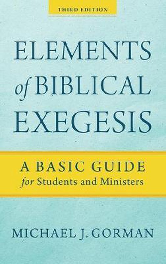 Elements of Biblical Exegesis - cover