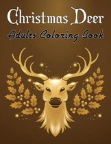 Christmas Deer Adults Coloring Book