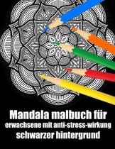 Mandala malbuch fur erwachsene mit anti-stress-wirkung schwarzer hintergrund