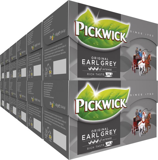 Pickwick Earl Grey Zwarte Thee - 12 x 20 Zakjes