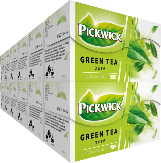 Pickwick Pure Groene Thee - 12 x 20 Zakjes