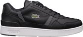 Lacoste T-clip Heren Sneakers - Black/Dark Grey - Maat 44.5