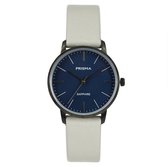 Prisma Horloge P.2093.819E Zwart/Blauw - leder grijs 5 ATM