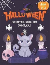 Halloween Coloring Book For Toddlers Ages 2-4