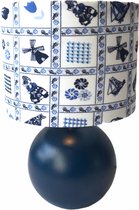 Dutch Heritage lamp met Delfts blauwe stof