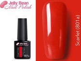 Jelly Bean Nail Polish Gel Nagellak New - Gellak - Scarlet - UV Nagellak 8ml