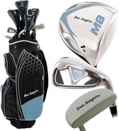 Ben Sayers Complete Golfset Cartbag M8 - Golfset - Dames - Graphite - Blue/Black