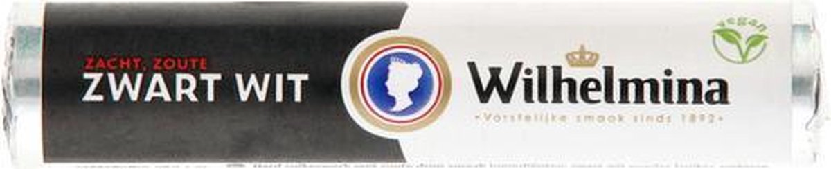 Wilhelmina - Zwart Wit - Vegan Rol - 24 x 39 gram