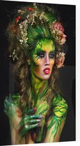 Body painted fantasy woman - Foto op Plexiglas - 40 x 60 cm