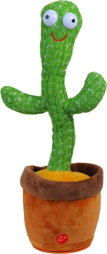 Dansende Cactus Decoratie - Pluche cactus - bekend van Tik Tok - exclusief batterijen