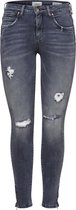 Only ONLKENDELL LIFE REG SK AKZIP CRE1885 Grey Denim Dames Jeans - Maat 30 X L32