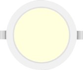 LED Downlight Pro - Aigi Trinko - Inbouw Rond 20W - Warm Wit 3000K - Mat Wit - Kunststof - Ø222mm