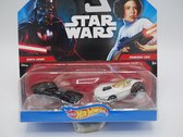 2 star wars auto's Darth Vader en Princess Leia.