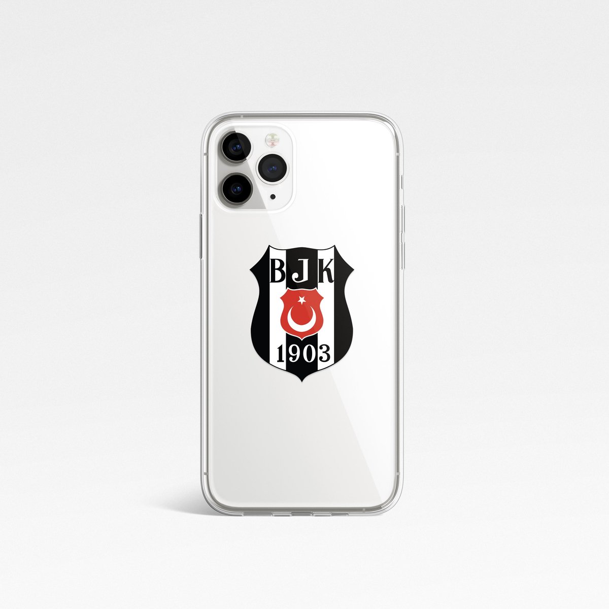 iPhone 12 hoesje - iPhone 12 Pro hoesje - iPhone 12 case - hoesje iPhone 12 - hoesje iPhone 12 Pro - iPhone 12 Pro case - Siliconen hoesje - Transparant - Case met Besiktas logo