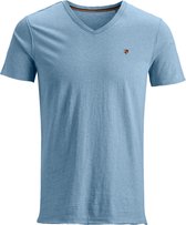 Jack & Jones T-shirt Jprmaxwell Blu. Tee V-neck 12152563 Faded Denim/reg Mannen Maat - S