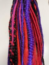 Dreads Twist Braids Dreadfalls Dreadlocks Festival Ponytail Hairfalls Gothic Cyber Locs