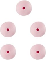 Durable Siliconen Kralen 15mm 5 stuks 749 Light Pink