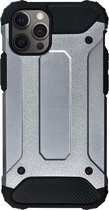 BMAX Classic Armor Phone Case hoesje geschikt voor iPhone 12 Pro Max / Hard Cover / Beschermhoesje / Telefoonhoesje / Hard case / Telefoonbescherming - Zilver