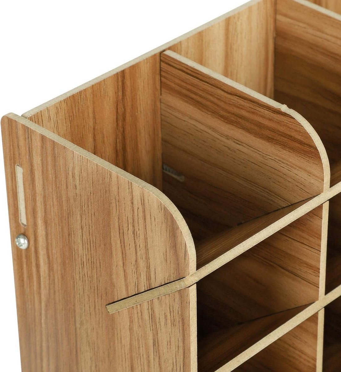 Cokritsm houten pennenhouder displaybox 12 pennen opbergbox pennenorganisator-verzamelaar-organisatiebox met bureau-organizer voor thuis, kantoor en school, pennen organizer
