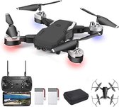 drone met camera - ZINAPS Drone met 1080p HD-camera, WiFi FPV Live Video met Mobile 2.4GHz Afstandsbediening, 3D VR Headless Mode, Hoogte, 3 Speed ​​Flight Modes voor beginners en kinderen