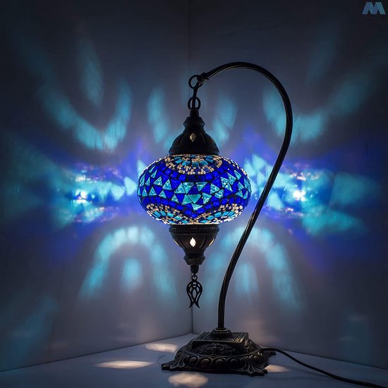 Rétro lampe de vase en mosaïque turque lampe de table marocaine turque