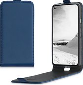 kwmobile hoesje voor met Google Pixel 4a - Flip cover met magnetische sluiting in donkerblauw