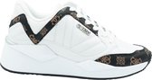 GUESS Traves Active Lady Dames Sneakers - White/Brown - Maat 41