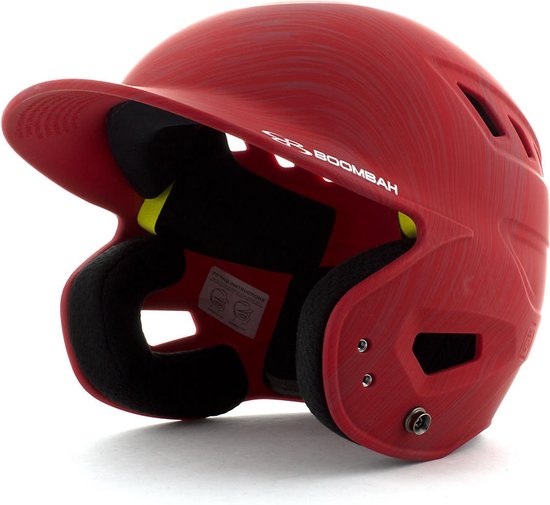 Boombah Defcon Batting Helmet Scrape Rood Junior