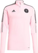 Adidas Inter Miami Cf Trainingstop / Sporttrui - Met Rits - 20/21 Roze Heren - Maat XS