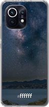 6F hoesje - geschikt voor Xiaomi Mi 11 -  Transparant TPU Case - Landscape Milky Way #ffffff