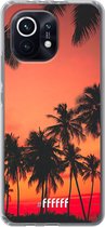 6F hoesje - geschikt voor Xiaomi Mi 11 -  Transparant TPU Case - Coconut Nightfall #ffffff