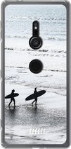 6F hoesje - geschikt voor Sony Xperia XZ2 -  Transparant TPU Case - Surfing #ffffff