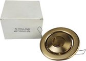 Lampen spotje / Inbouwspots rond - TL 070 - Mat goud - Metaal - Max 50 W - Kantelbaar - Set van 9