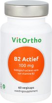 VitOrtho B2 Actief 100 mg - 60 vegicaps - Vitamine B - Voedingssupplement