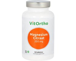 VitOrtho Magnesium Citraat 200 mg 100 tabletten - 100 stuks