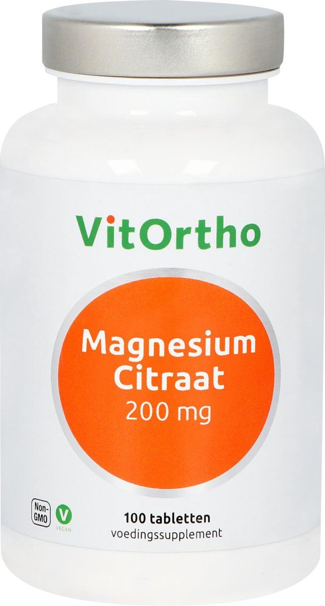 Vitortho Magnesium Citraat 200 mg - 100 tabletten