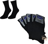 100% katoenen heren sokken - *8 Paar* - Zomer sokken - Anti transpiratie - Naadloos - Zwart - Maat 43-46
