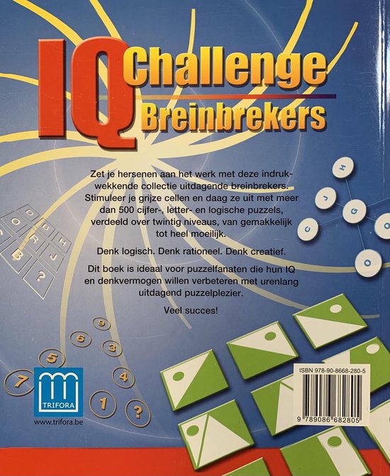 IQ Challenge Breinbrekers, Joe Cameron 9789086682805 Boeken bol