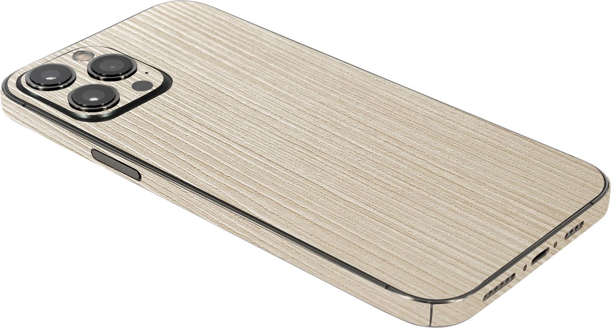ScreenSafe Skin iPhone 12 Pro Old Linen Wood zonder logo