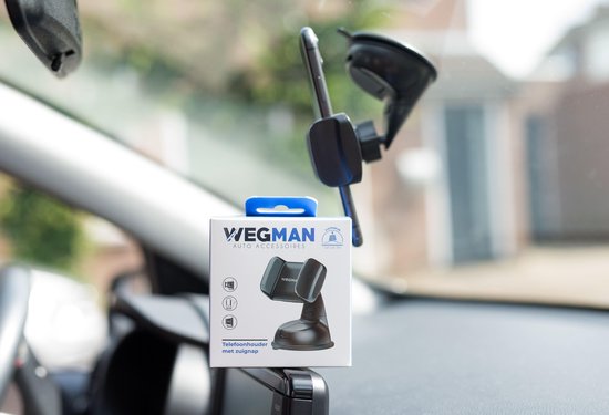 Wegman® Telefoonhouders Auto Zuignap - Dashboard of Raam - GSM Houder - Wegman