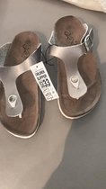 meisjes teenslippers zilver kleur kinder meisjes sandalen maat 33