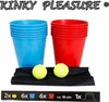 Afbeelding van het spelletje Kinky Pleasure - Buiten Spelen - Drankspel - Beer Pong - Bucket Pong - Beker Gooien - Bekers XL