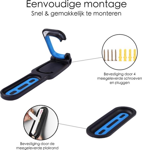 Fietswandhouder, de Fietshouder met pedaalophanging voor een ruimtespare en elegante