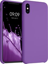 kwmobile telefoonhoesje voor Apple iPhone XS Max - Hoesje met siliconen coating - Smartphone case in orchidee lila