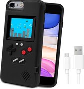 iPhone 6/7/8 plus hoesje | Retro games | 36 spellen | kleurendisplay | Zwart | Geschikt voor spelen van 36 verschillende retro games