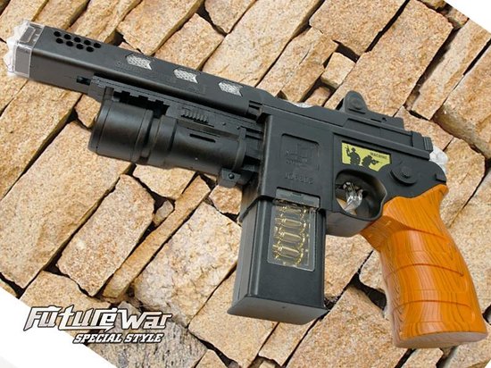 Speelgoed pistool met licht, schiet geluid, vibratie -Kiparis Future War  machine... | bol.com