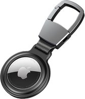 Apple AirTag Sleutelhanger Metalen Case met Magnetische Sluiting Zwart