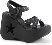 Demonia Plateau Sandaal -38 Shoes- DYNAMITE-02 US 8 Zwart