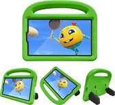 Samsung Galaxy tab A7 Lite Hoes  - Schokbestendige Hoes voor Kinderen - Sparrow Kids Cover - Groen