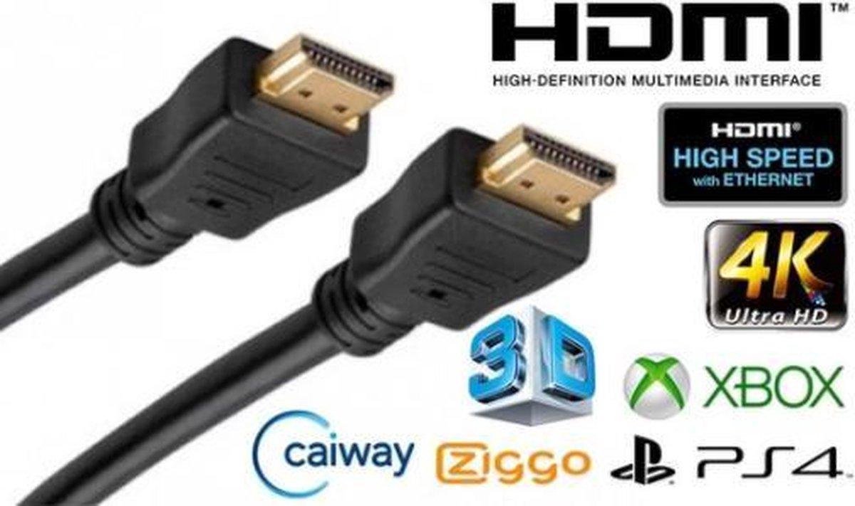 HDMI Kabel - 5 meter - Zwart - High Speed (TV - PC - Laptop - Beamer - PS3 - PS4 - Xbox) - Merkloos